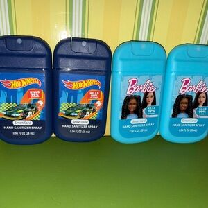 Hot Wheels and Barbie Hand Sanitizer Spray Set